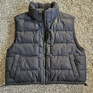 Gilly Hicks Black Cropped Puffer Vest